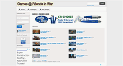 Desktop Screenshot of games.friendsinwar.com