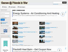 Tablet Screenshot of games.friendsinwar.com